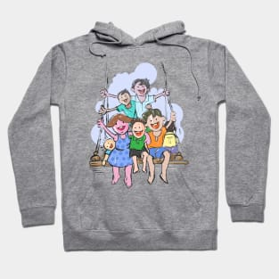 Childhood Boys on the Swing Hoodie